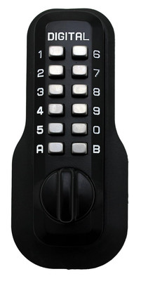 Digital Door Lock M210 Mechanical Keyless Deadbolt, Jet Black