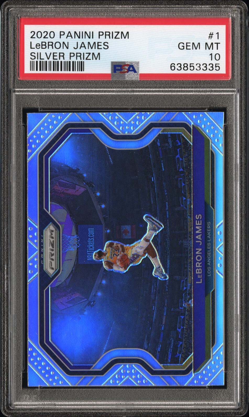 2020 Panini Prizm Lebron James Kobe Tribute Dunk Silver 2020 Panini Prizm Lebron James Kobe Tribute Dunk Silver