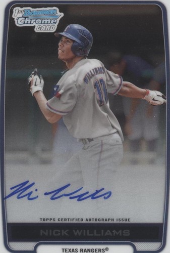 2012 Bowman Draft Picks & Prospects - Nick Williams #BCA-NW