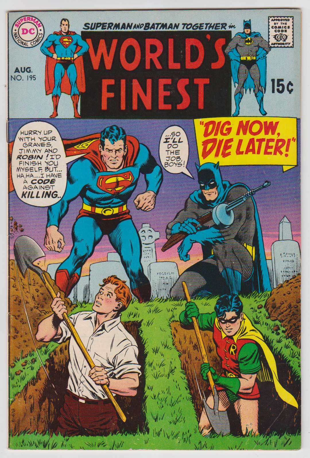 M0621: World's Finest, #195, Vol 1, F/VF Condition | eBay