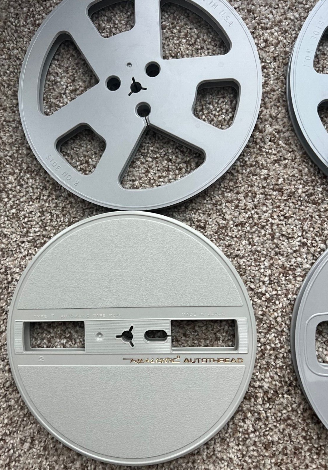 PLASTIC EMPTY TAKE-UP REEL 7 INCH Gray Assorted Brands One 1 Reel  (1 Reel Only)