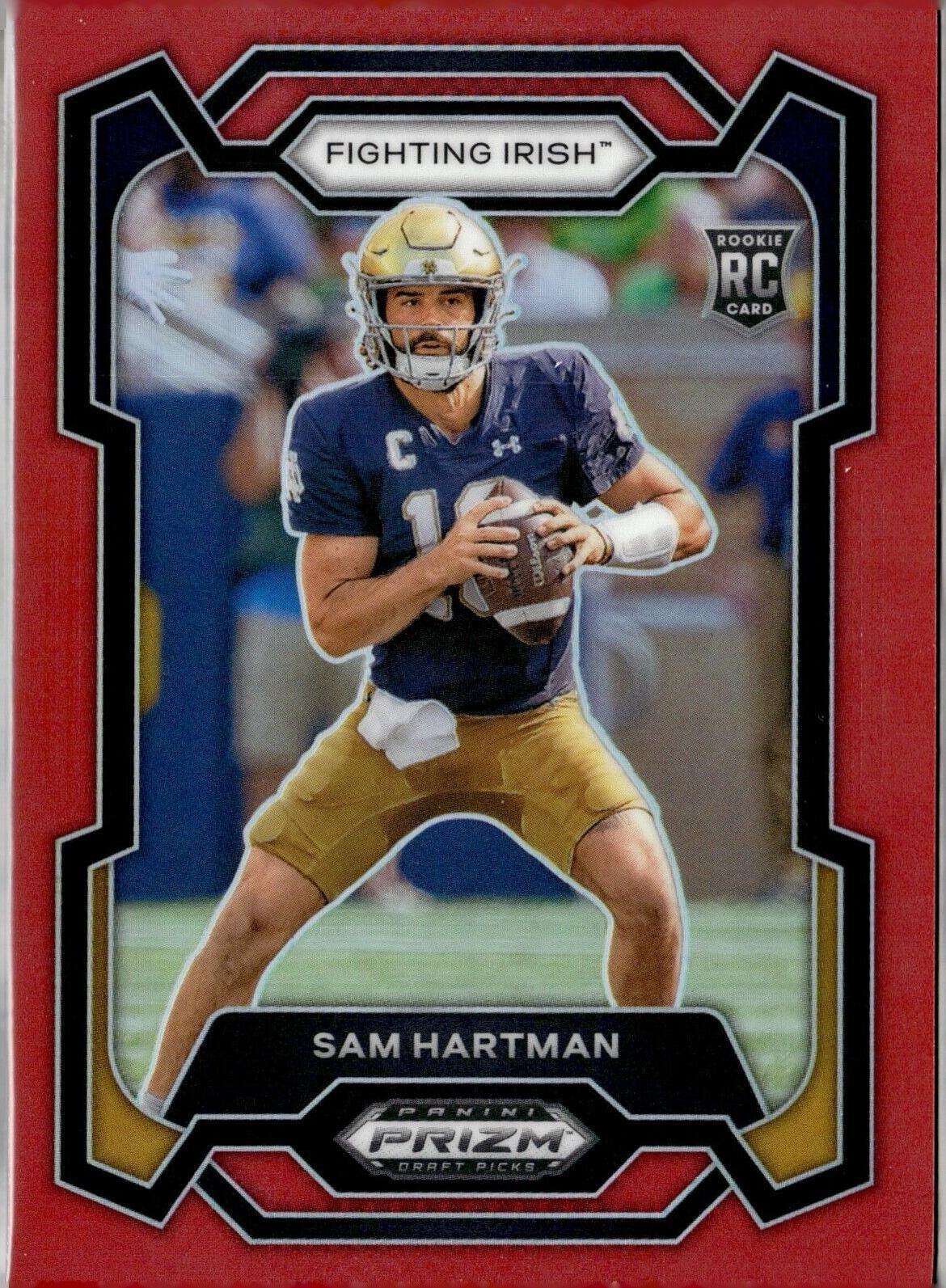 2024 Panini Prizm Draft Picks - Sam Hartman #149 Red Prizm /299 (RC ...