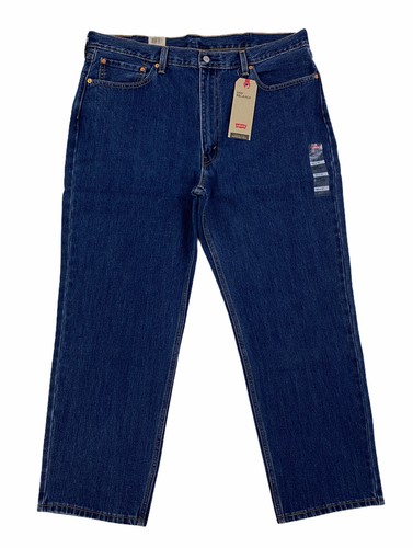 

НОВИНКА Levi-#39;s Strauss 550 Relaxed Tapered Dark Blue Mens Denim Jeans Red Tab NWT, Синий, Levi's 550