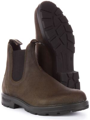 Pre-owned Blundstone 1615 Heritage Waxed Suede Water Repellence Mens Boot Olive Us 7 - 13