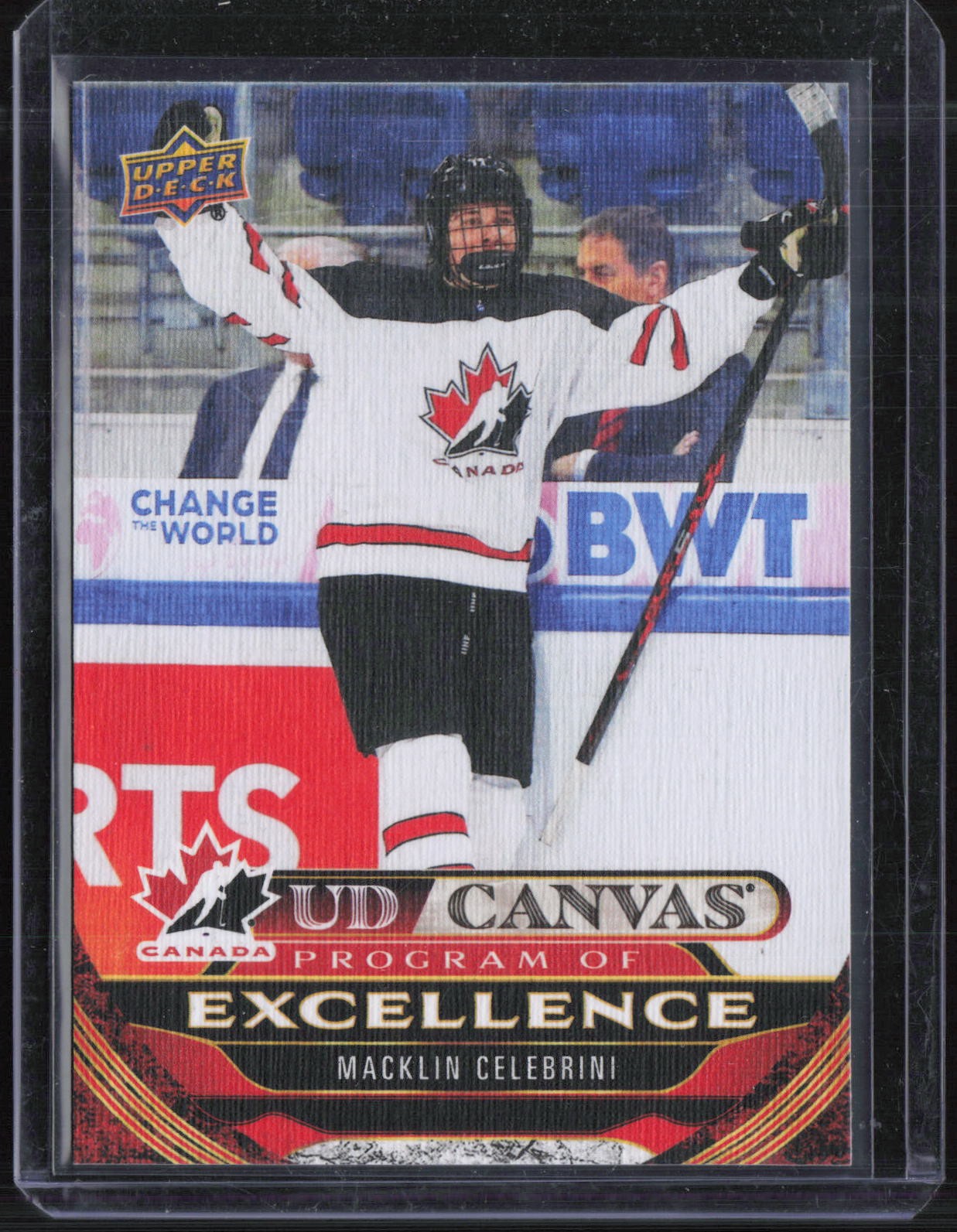 2024 Upper Deck UD Canvas Program Of Excellence Macklin Celebrini RC Rookie