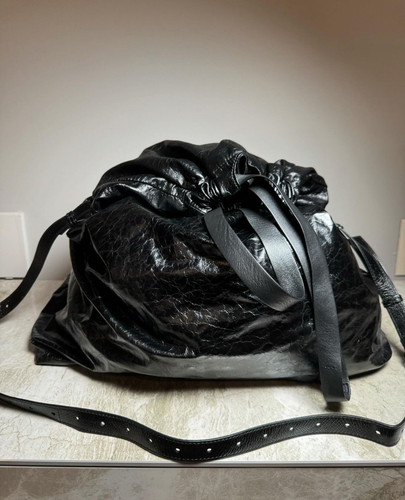 Balenciaga Leather Trash Bag | eBay