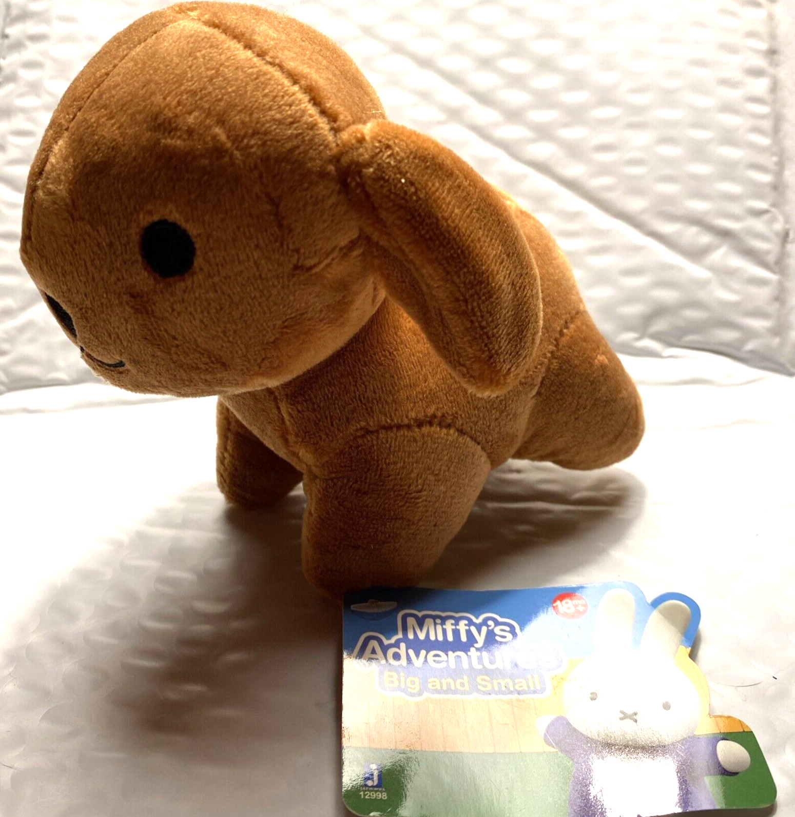 Miffy Sitting Corduroy Plush Turquoise by Bon Ton Toys