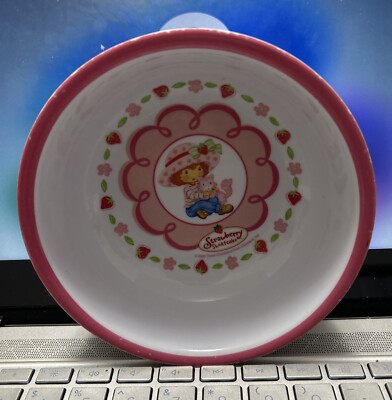 Vintage 2003 Strawberry Shortcake Melamine Plate and Cereal Bowl by Zak Designs