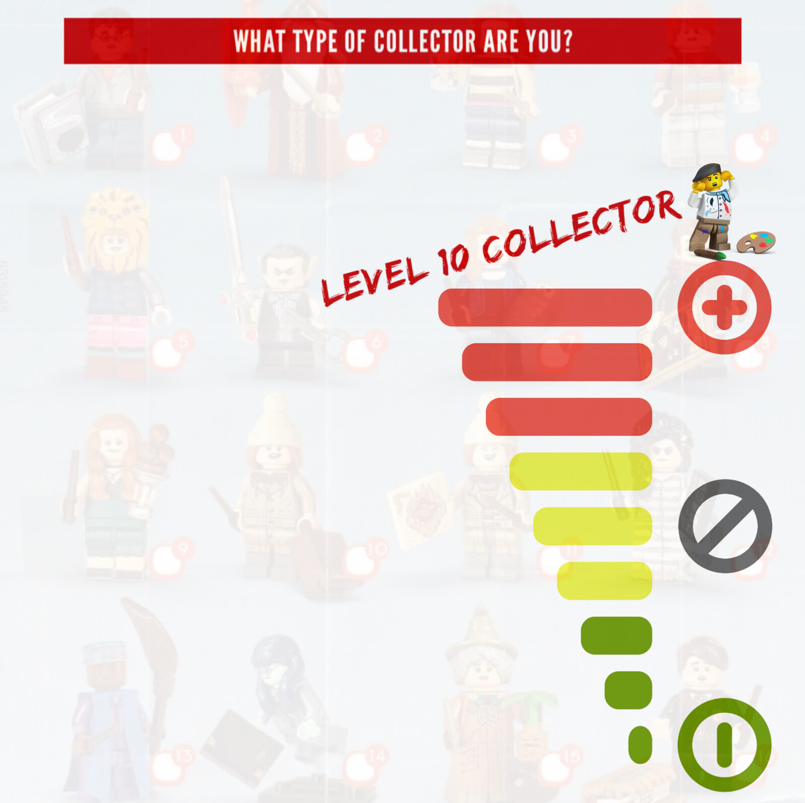 Display Frame for Lego ® Harry Potter Series 2 minifigures