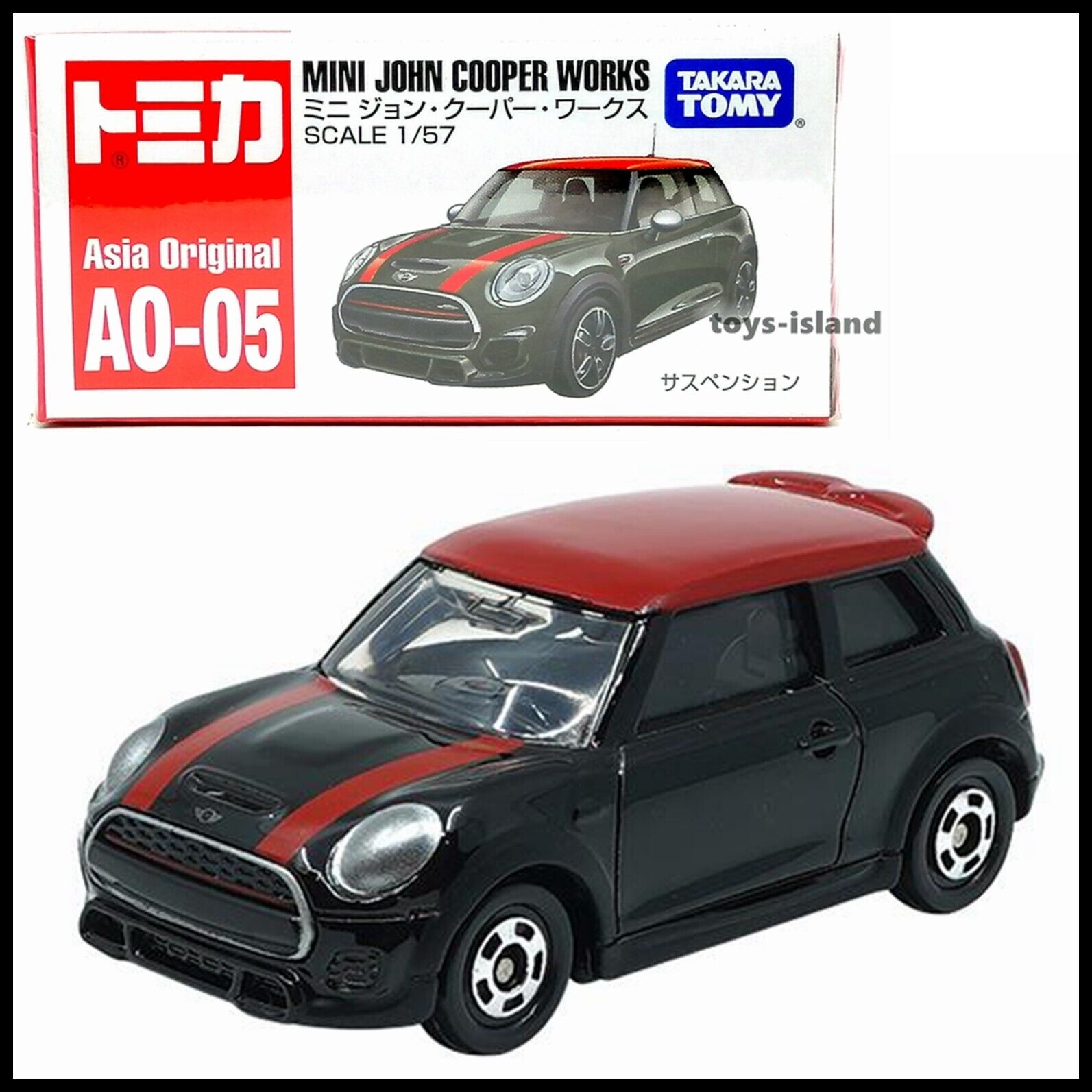 TOMICA Asia Original AO-05 MINI JOHN COOPER WORKS 1/57 TOMY TOMICA Asia Original AO-05 MINI JOHN COOPER WORKS 1/57 TOMY