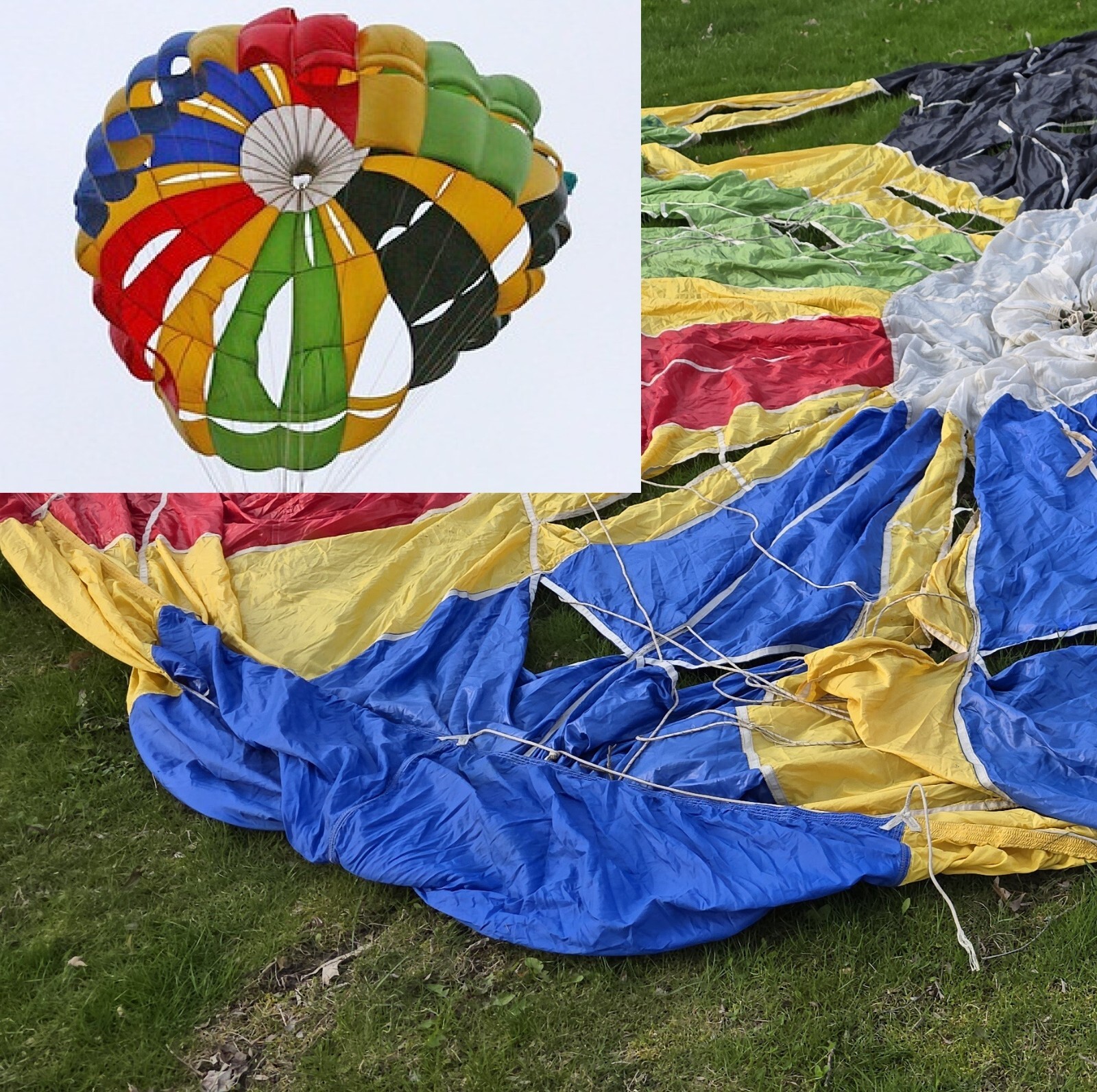 PAPILLON parachute skydiving canopy - 24 ft, vintage wing