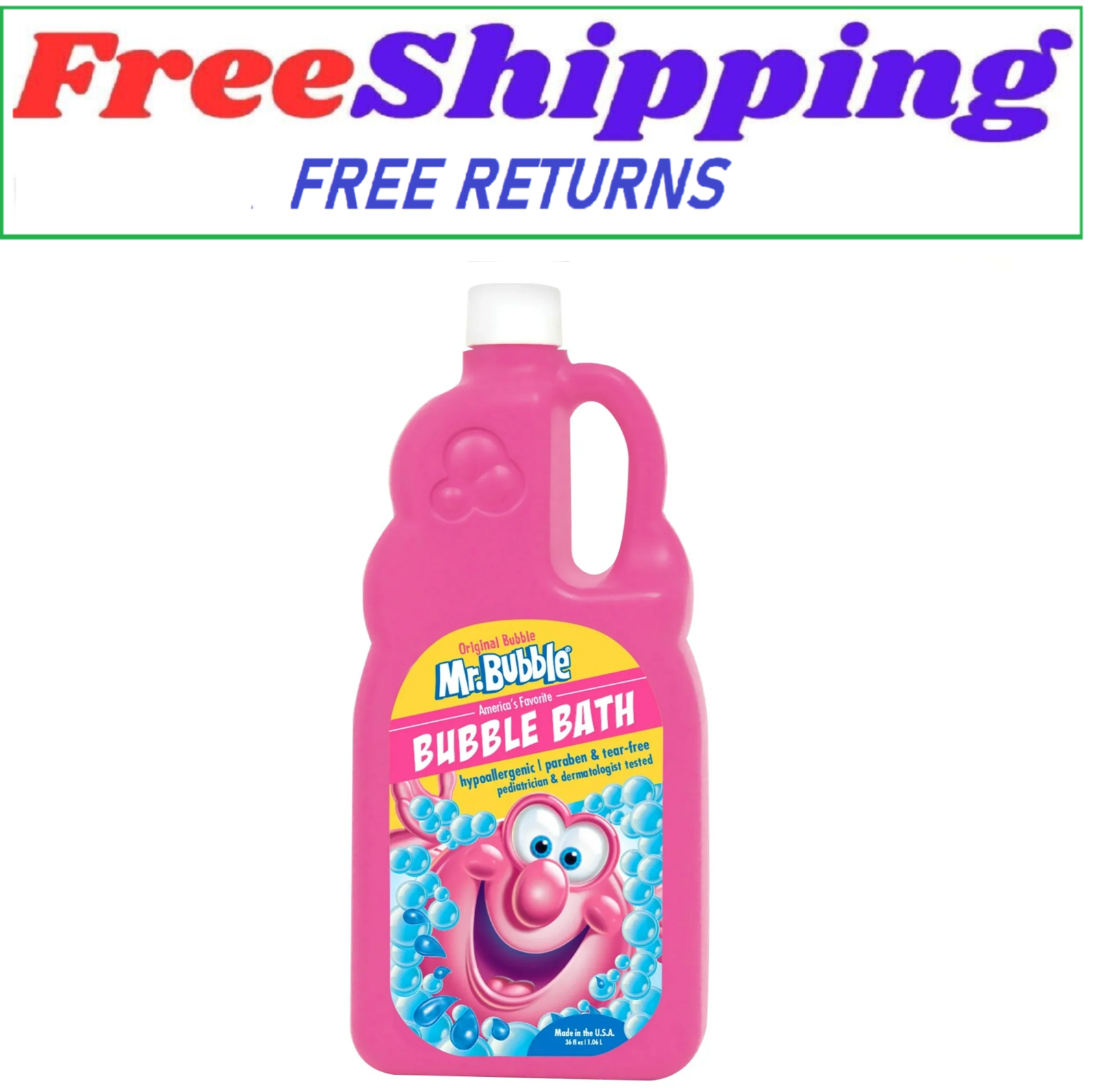 Mr. Bubble Original Bubble Bath, Bubblegum Scent, Tear-Free, 36 fl oz