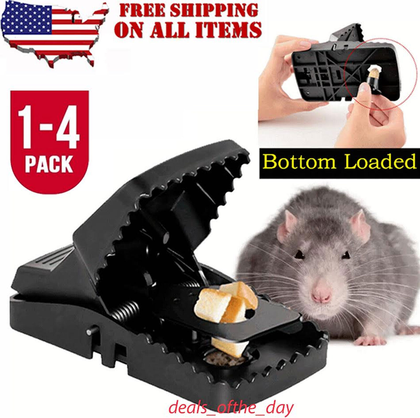 Rat Mice Rodent Killer Snap Trap Reusable Heavy Duty Pest Trap
