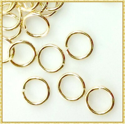 Open Jump Rings Light Gold Plated Jewelry Findings 100pcs 3 4 5 6 7mm Split Jump