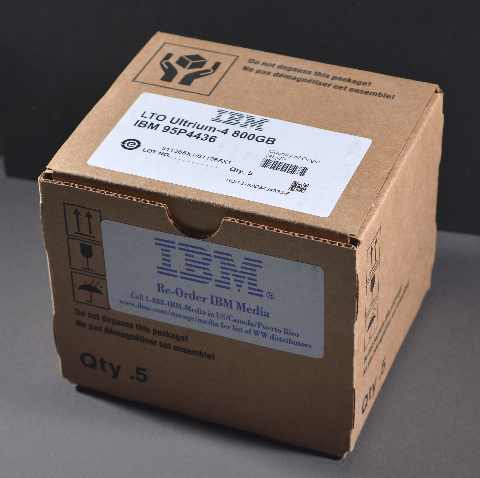 IBM LTO Ultrium-4 800GB - IBM 95P4436 - Box of 5 (New)