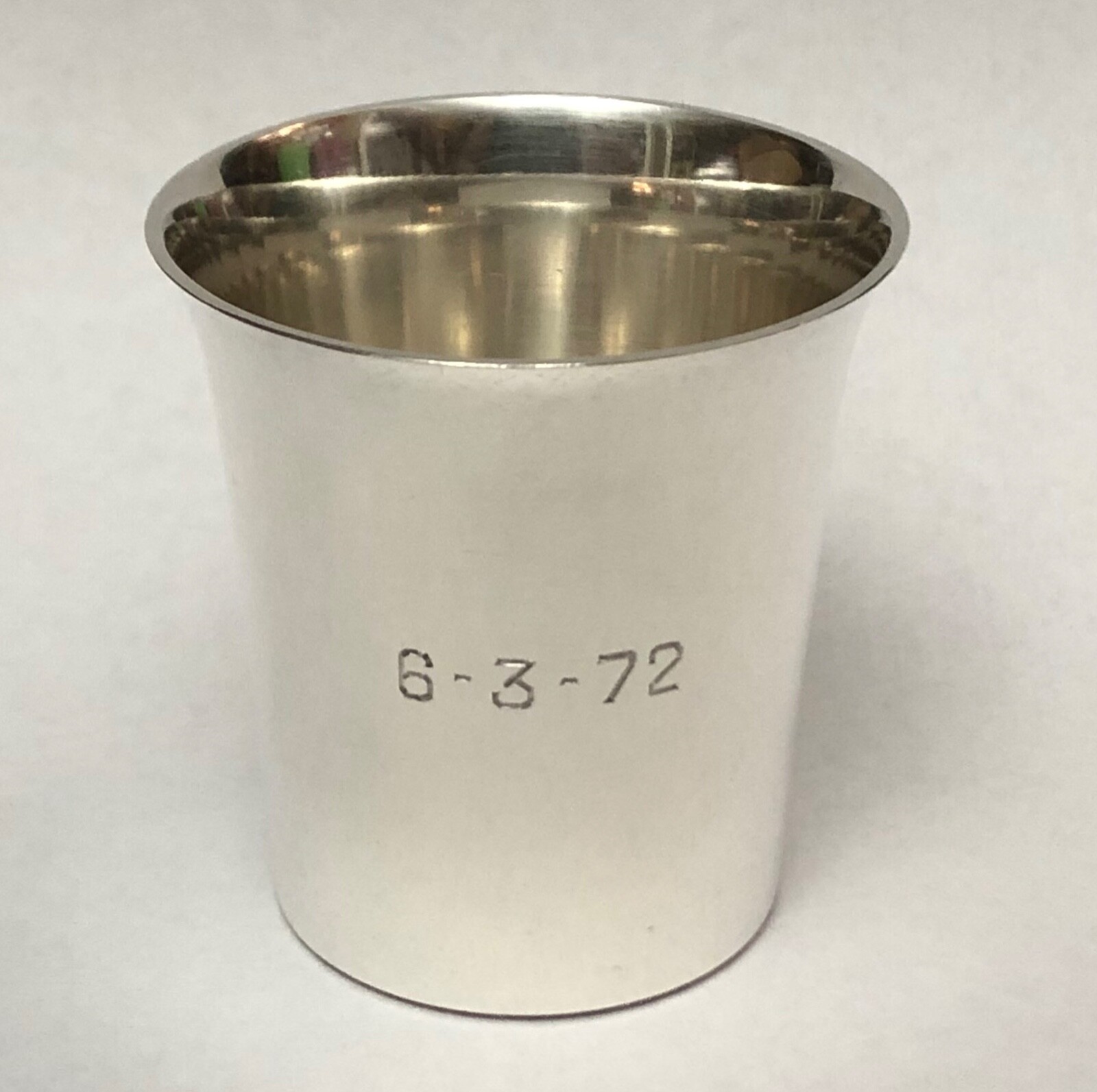 VINTAGE STERLING S KIRK & SON SHOT GLASS / CUPS MONOGRAMMED
