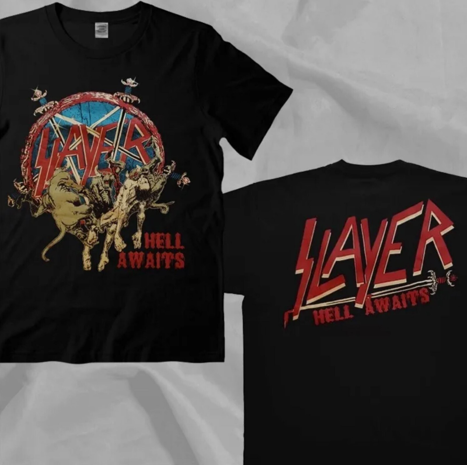 tenderloin HELL AWAITS tee サイズL Amazon.com: Slayer - Hell Awaits Presents Beast T-Shirt