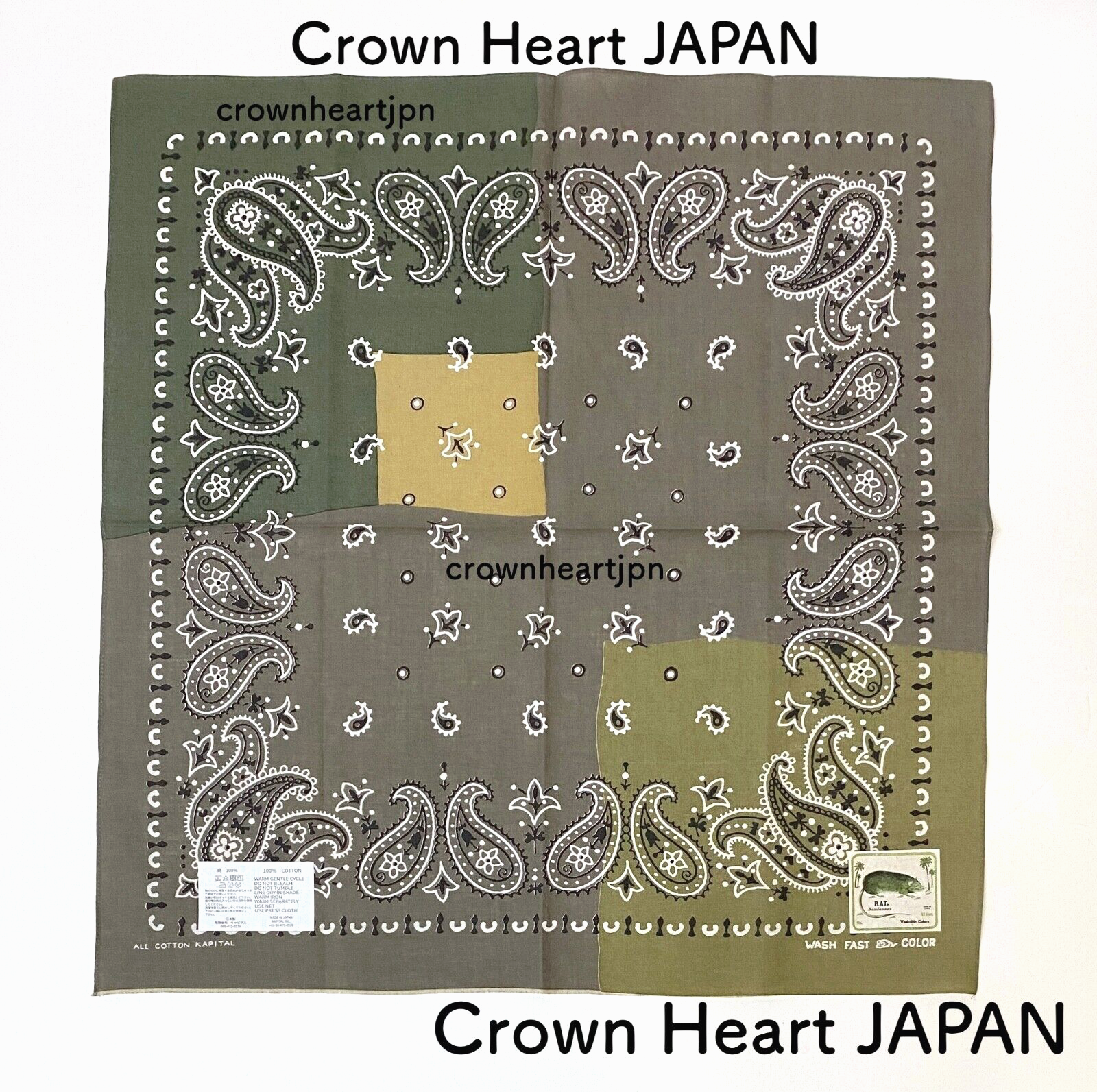 今市隆二　RILY Heart Logo Bandana RILY Vintage collection】 NAME：Heart Logo Bandana PRICE