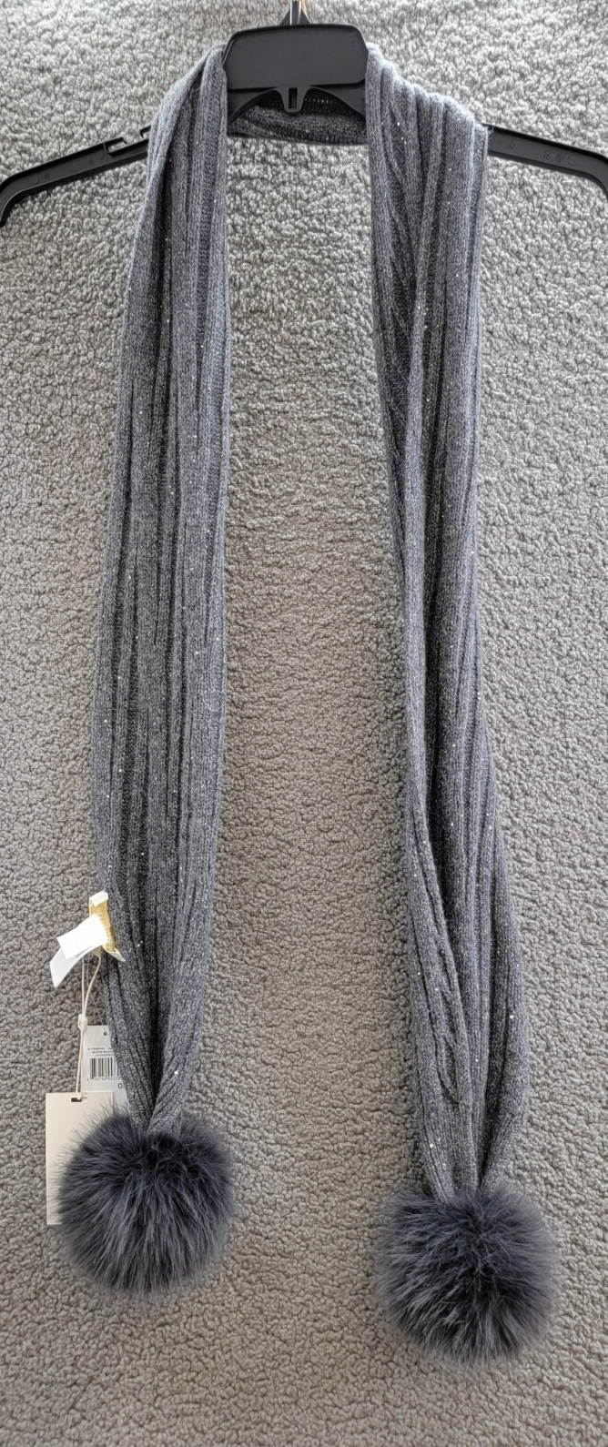 Adrienne Landau Wool The Lyla Scarf Women's One Size Storm Front - Picture 9 of 13