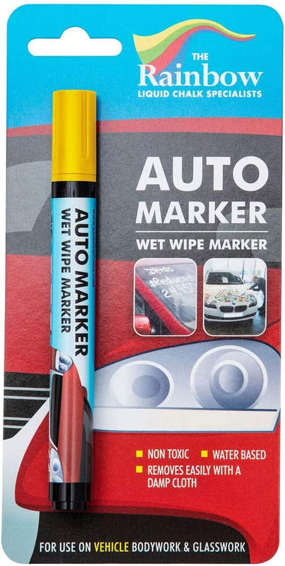 For Glass Washable Car Window Paint Pen- Dry Erase Liquid Chalk M