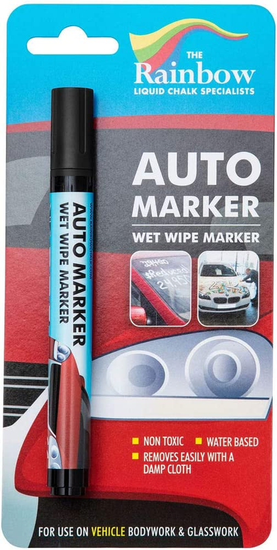 For Glass Washable Car Window Paint Pen- Dry Erase Liquid Chalk M
