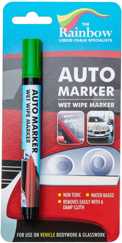 For Glass Washable Car Window Paint Pen- Dry Erase Liquid Chalk M