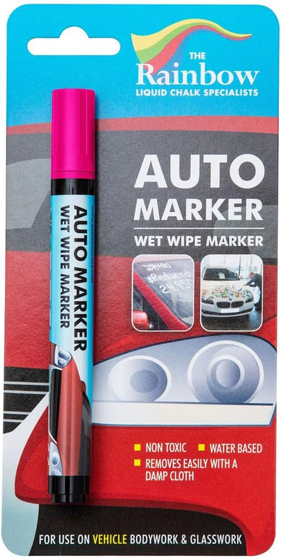 For Glass Washable Car Window Paint Pen- Dry Erase Liquid Chalk M