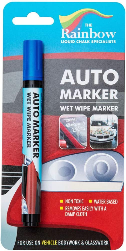 For Glass Washable Car Window Paint Pen- Dry Erase Liquid Chalk M
