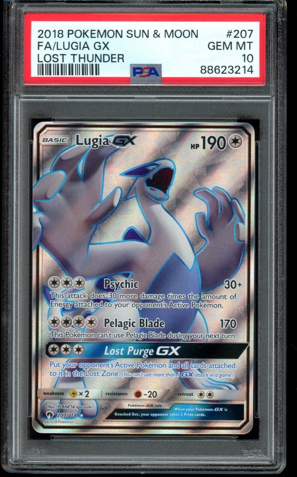 PSA 10 Lugia GX 207/214 GX Full Art - Lost Thunder | eBay PSA 10 Lugia GX 207/214 GX Full Art - Lost Thunder | eBay