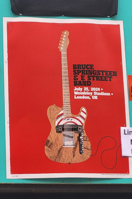 Bruce Springsteen & E Street Band poster London Wembley 25th July 2024 Numbered