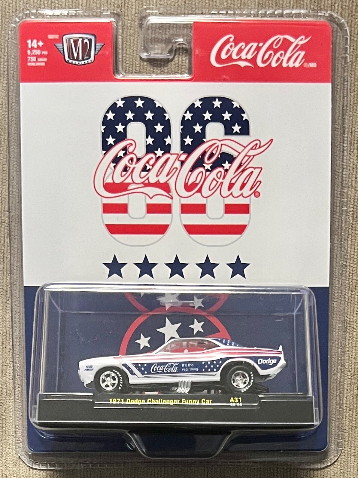 M2 Machines 2023 Coca-Cola Red, White & Blue Series 1971