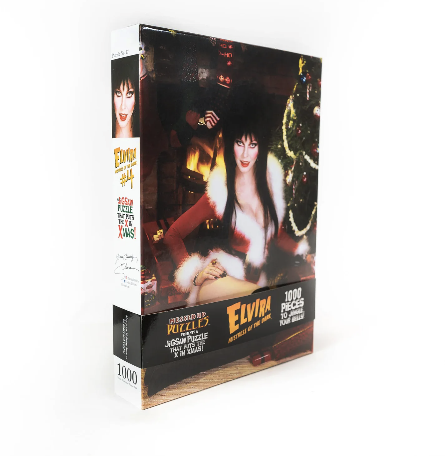 OOP, Rare! ELVIRA#4 -1000 Piece XXXMas Horror Jigsaw Puzzle (Messed Up Puzzles)