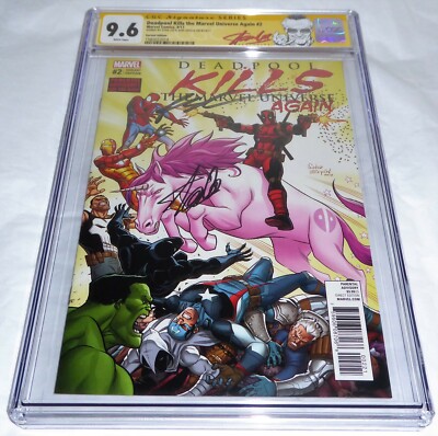 Deadpool Kills the Marvel Universe Again #2 CGC SS Signature STAN LEE & LIEFELD