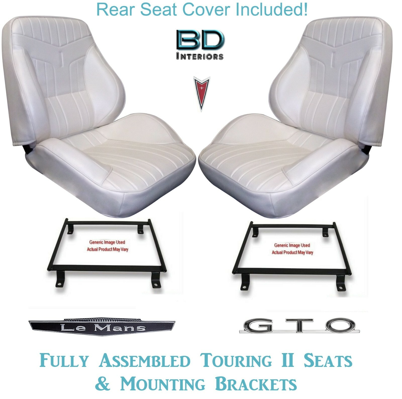 1969 LeMans & GTO Convertible Touring II Bucket Seats