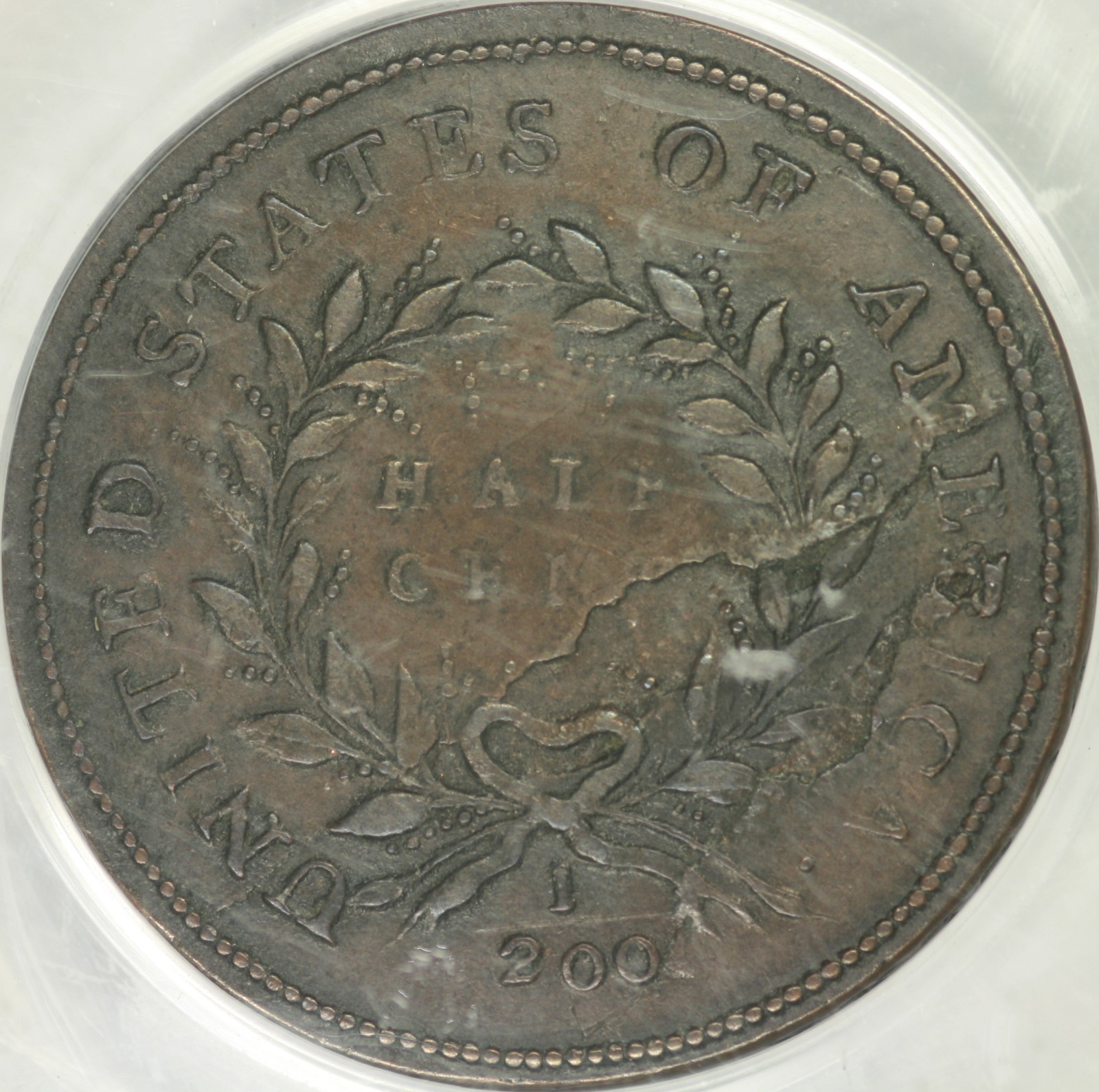 1793 Liberty Cap Half Cent PCGS XF40