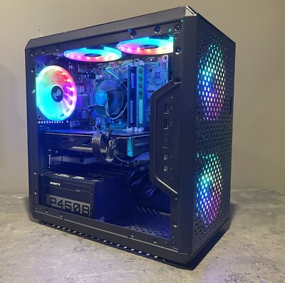 Gaming PC RGB Desktop Computer  512GB SSD INTEL i7 or BETTER 16GB RAM Wi-Fi GTX