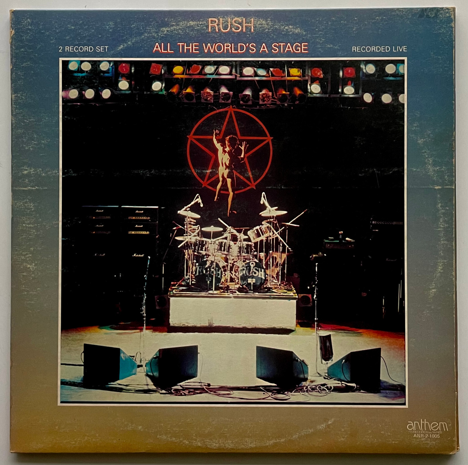 Vtg RUSH Album ALL THE WORLDS A STAGE Lp 1978 PRESSING OG