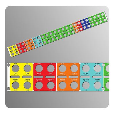 Custom front panel labels sticker for patchbay Samson S patch plus