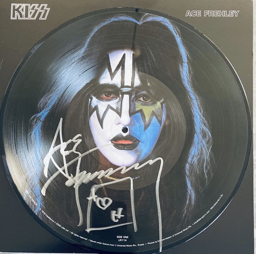 KISS Ace Frehley 直筆サイン パンフレット 半券 ステッカー KISS - Ace Frehley Poster signed 1987-89 ish | eBay