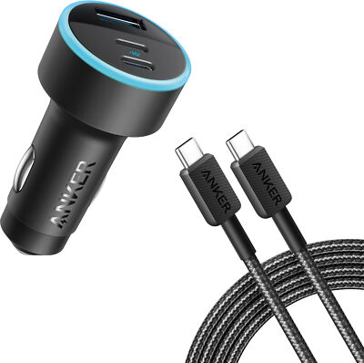 Anker - 335 67W Car Charger Bundle - Black