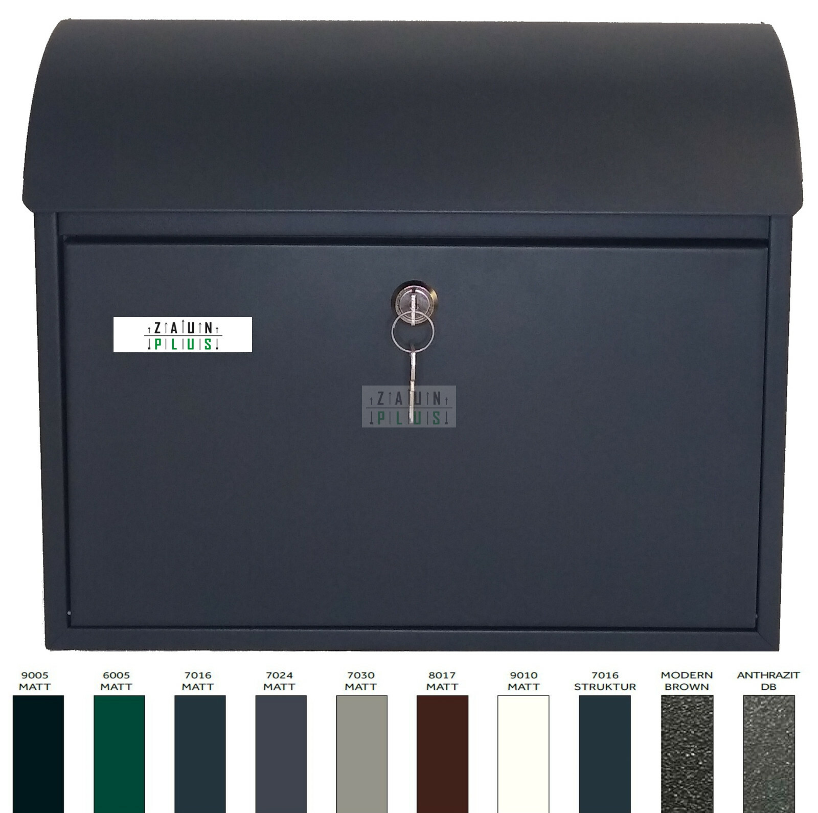 PREMIUM Briefkasten 40x33x12cm viele Farben Wand-// Zaunmontage Metall Postkasten