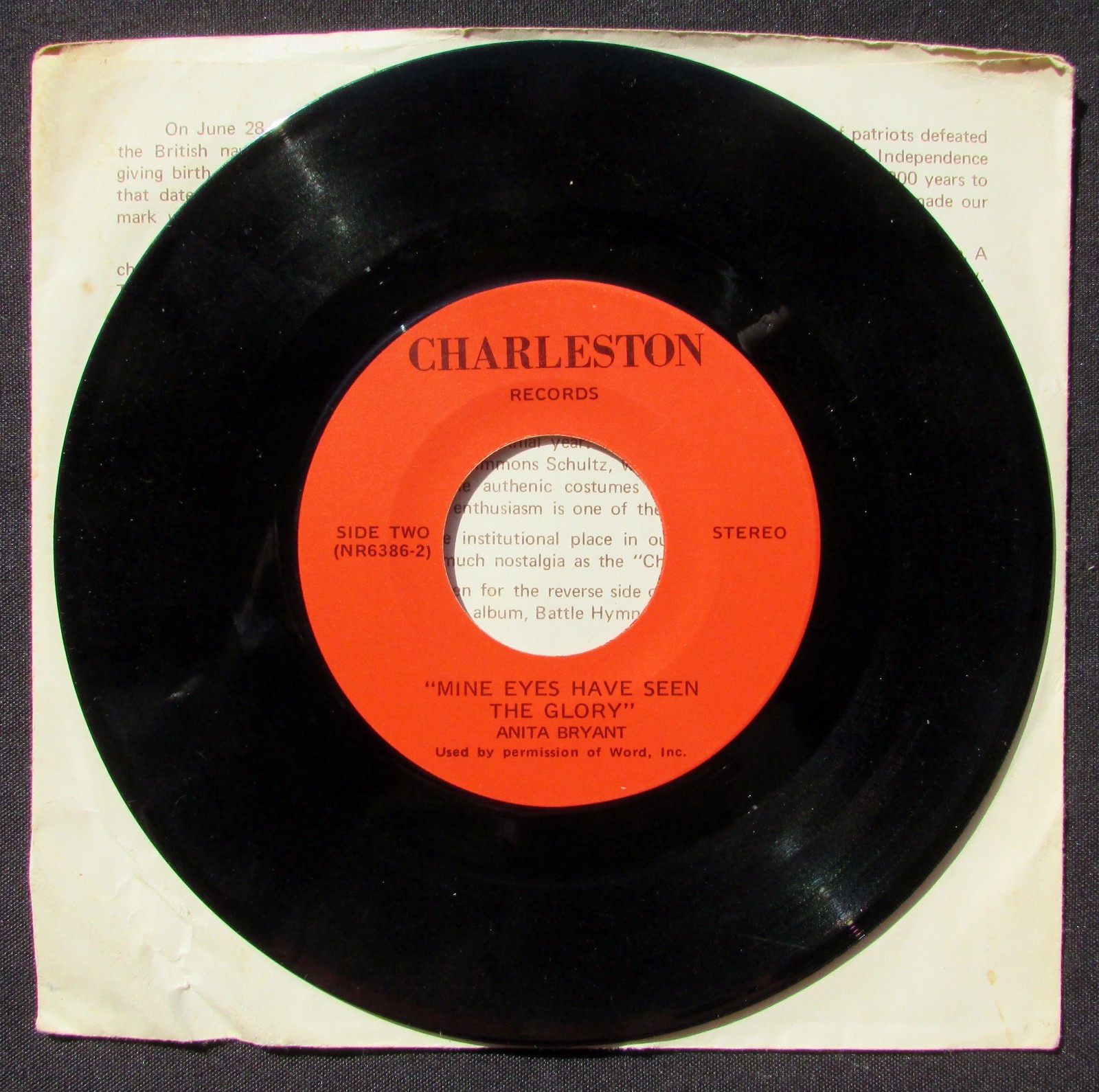 1976 Charleston Bicentennial Dance of South Carolina Record -  Charleston, SC
