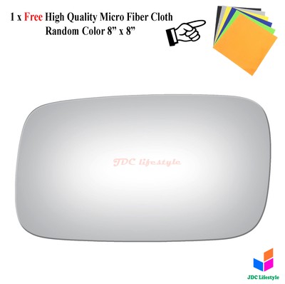 REPLACEMENT-MIRROR-GLASS+ADHESIVE PAD~SAAB 900 9000 POWER LEFT DRIVER SIDE VIEW