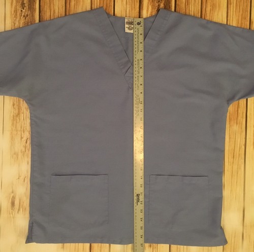 EWC Short Sleeve V-Neck Tunic Scrub Top UNISEX M-See Pictures For Measurements.
