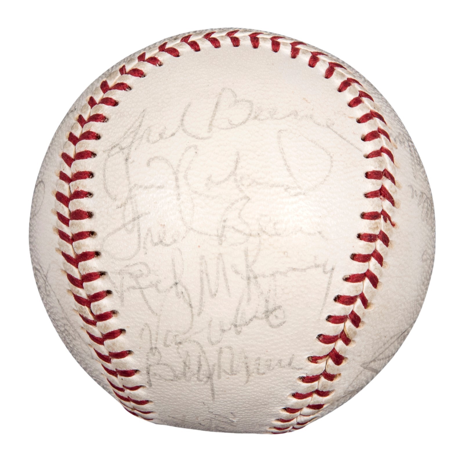 1972 NEW YORK YANKEES TEAM SIGNED BASEBALL PSA/DNA LOA THURMAN MUNSON AUTO