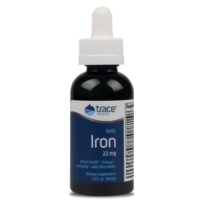 Trace Minerals Ionic Iron 1,9 жидких унций, жидкость