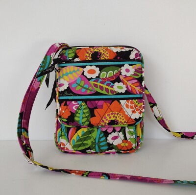 VERA BRADLEY Multicolored Floral MINI HIPSTER Crossbody Bag in VAVA BLOOM