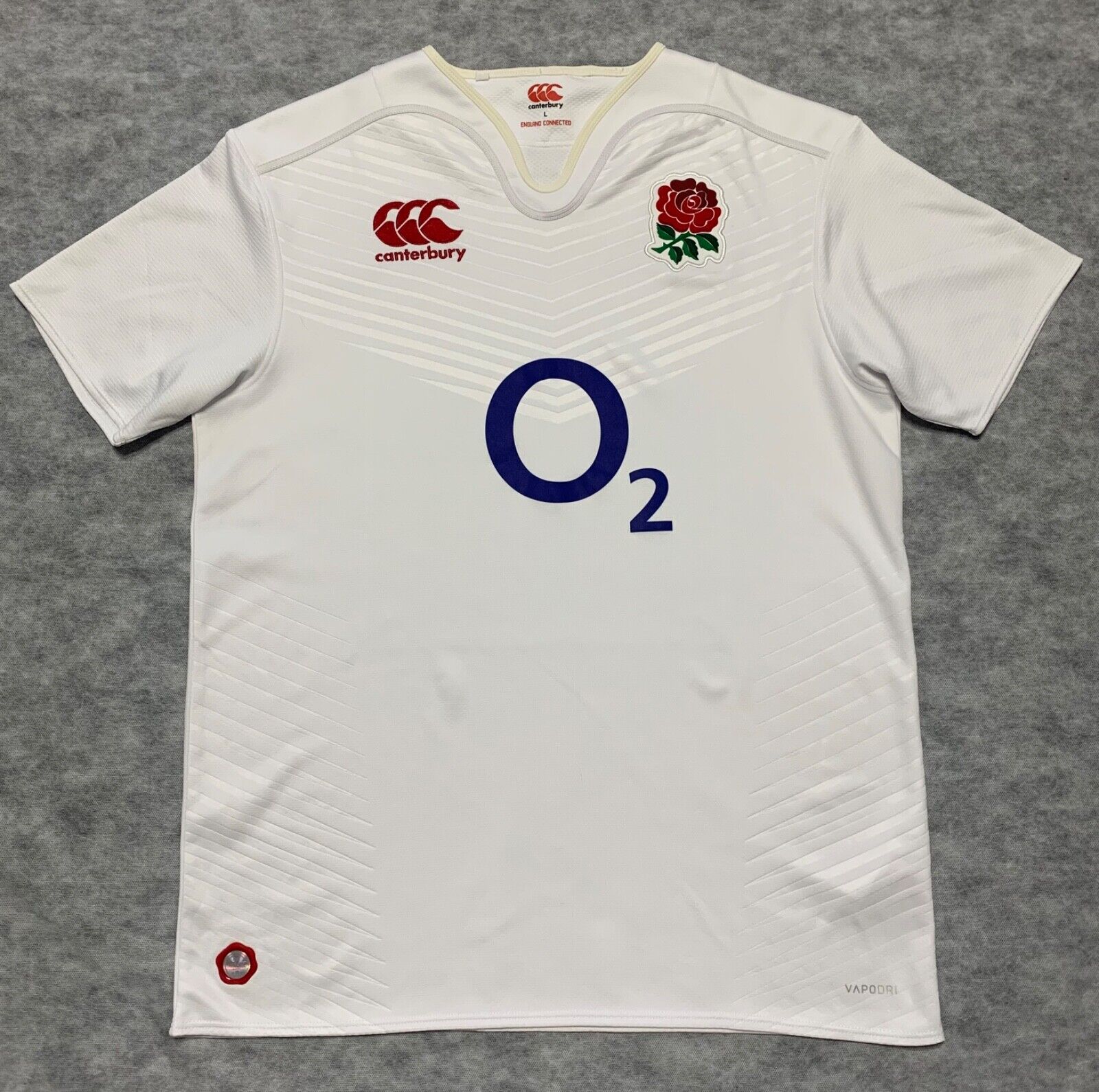 Canterbury England Rugby Union Mens Size L White Jersey Canterbury England Rugby Union Mens Size L White Jersey