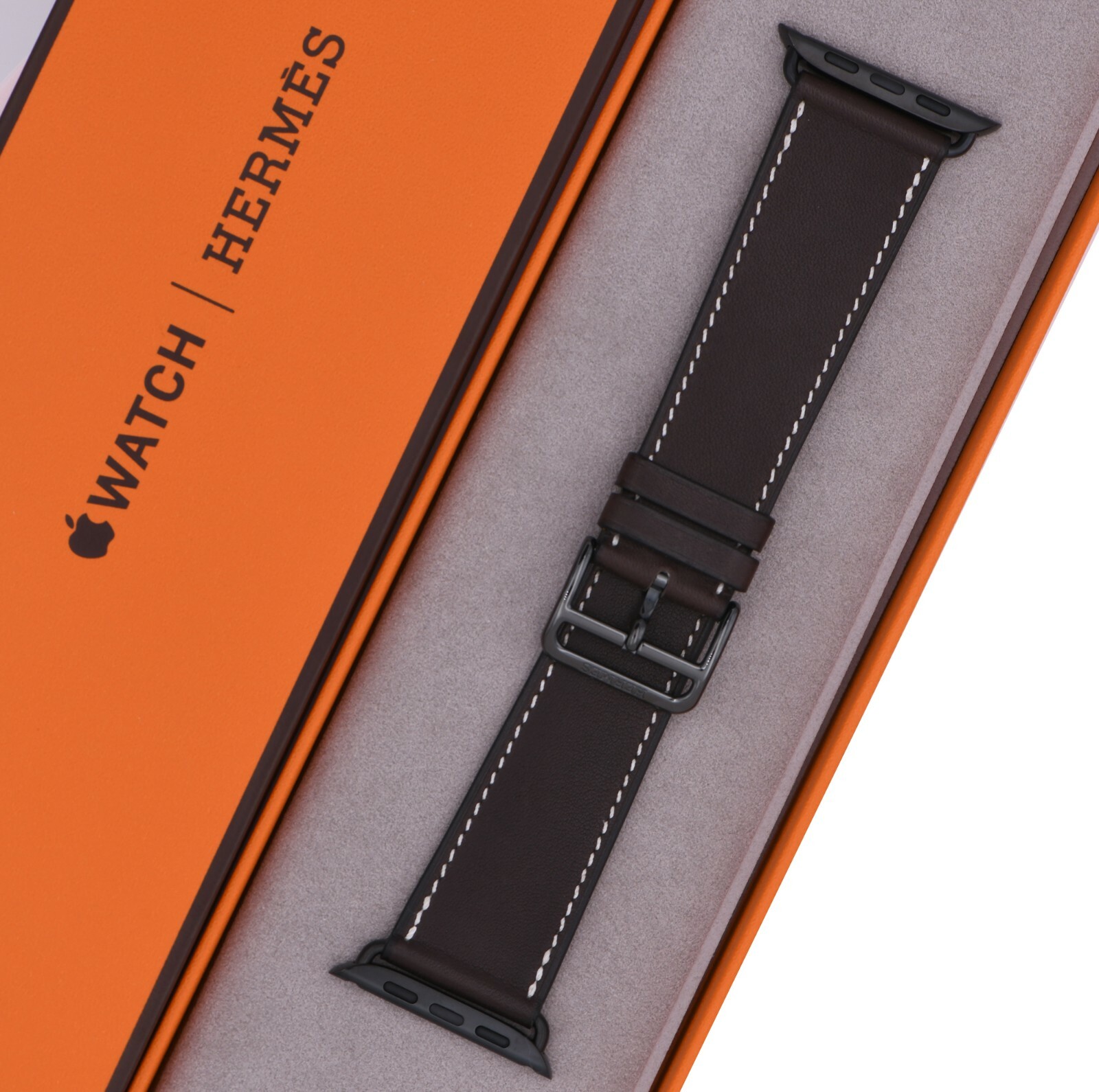 Genuine Hermes Apple Watch Single Tour Ebene Space Black Genuine Hermes Apple Watch Single Tour Ebene Space Black