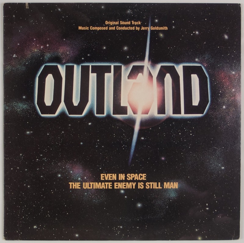 OUTLAND: Sci-Fi Soundtrack Jerry Goldsmith Warner Bros Vinyl LP NM